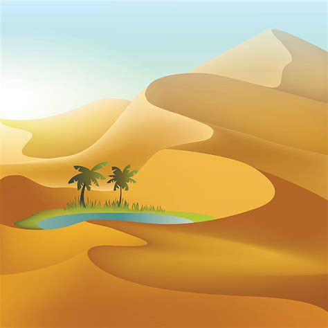 Desert Oasis Illustrations Royalty Free Vector Graphics And Clip Art