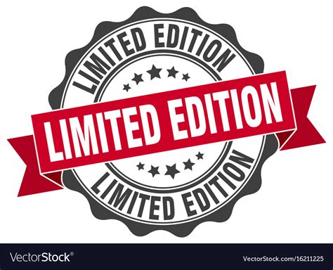 Limited Edition Stamp Sign Seal Royalty Free Vector Image