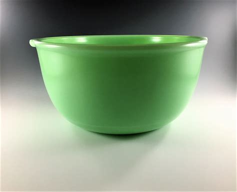Vintage Jadeite Mixing Bowl Green Glass Mixing Bowl Retro Kitchen