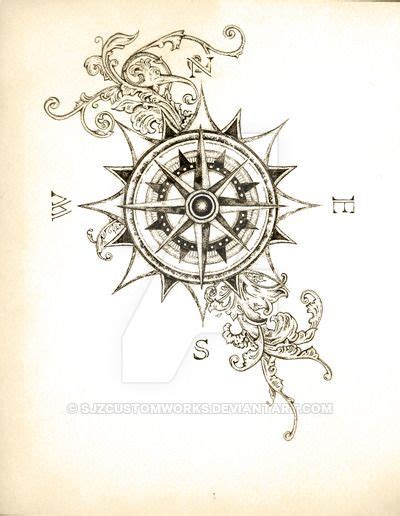 25 Steampunk Compass Tattoo Charlineamii