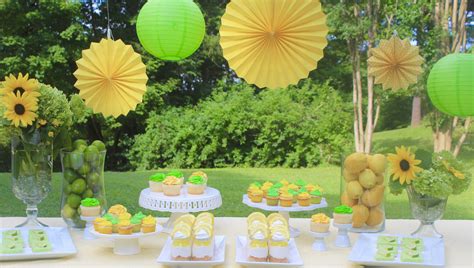 Yellow And Green Summer Party Yellow Desserts Lime Birthday Summer