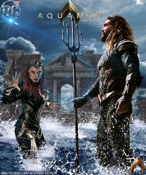 Dc Comics Aquaman Jason Momoa And Mera Amber Heard Justice League