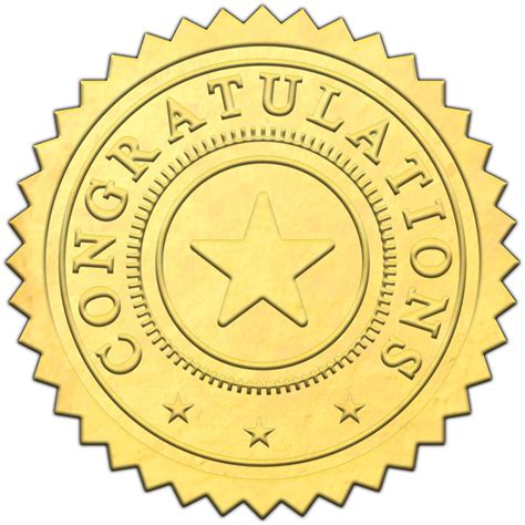 Imponer Cerca Helado Certificate Seal Clip Art Raza Humana Interactuar