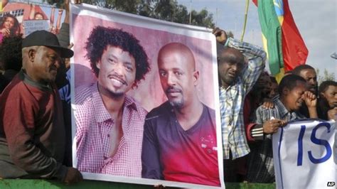 Ethiopian Mass Protest Against Is Killings In Libya Bbc News