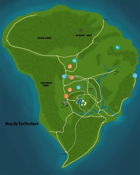 Map Of My Version Of Jurassic World Jurassicpark Map Of The World My