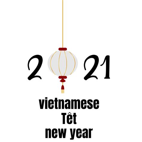Lamp Vector Vietnamese New Year 2021 Design Decoration Lamp Lamp
