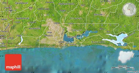 Satellite Map Of Lagos