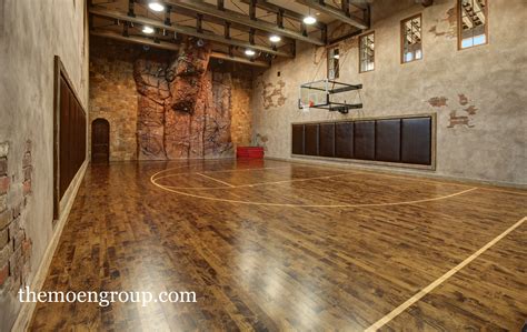 Sophisticated Basketball Court In A House