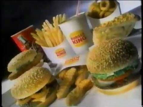 A collection of snack and candy commercials from the 90s. 90S Burger King Images - Burger King Launches New Bacon King Burger | Brand Eating - ingles4anos