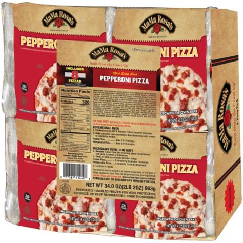 Mama Rosas Mini Deep Dish Frozen Pepperoni Pizzas 34 Oz Foods Co