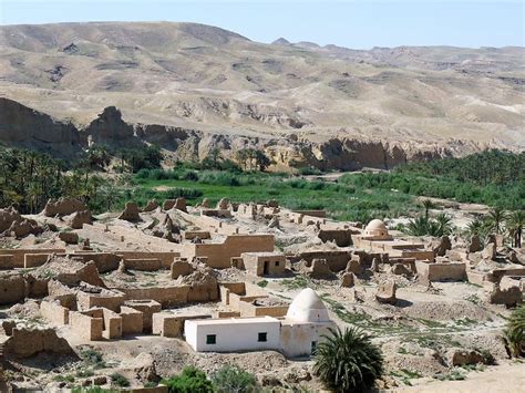 Oasis De Tamerza Village Oasis De Tamerza Région De Tozeur Gafsa