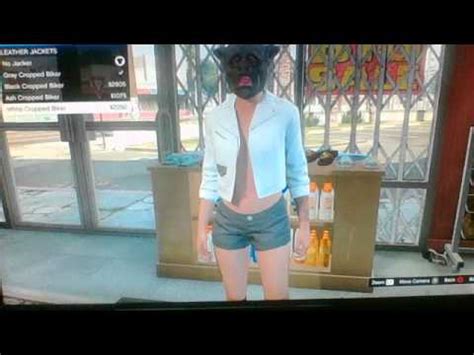 Gta V Online How To Get Your Character Naked Youtube