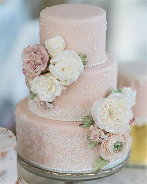 20 Simple Elegant Vintage Wedding Cakes Roses And Rings