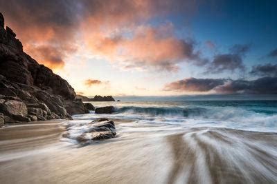 Image Of Porthcurno And Pedn Vounder Beach