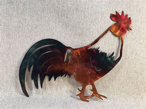 Rooster Kitchen Metal Wall Art