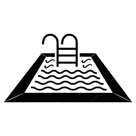 Premium Vector Swimming Pool Icon Logo Vector Design Template