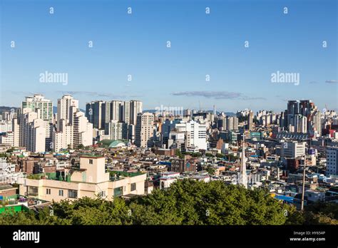 SEOUL, SOUTH KOREA - SEPTEMBER 12 2015: High density residential area