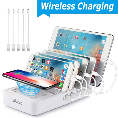 Order fresh groceries online shop at food city from any device. QI Wireless Charging Station Dock - 5-Port USB Charging ...