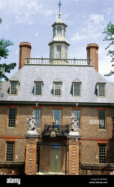 Governors Mansion At Williamsburg Virginia His Majestys Governor