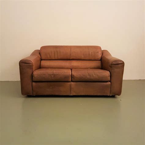 Vintage Brown Buffalo Neck Leather Sofa 1970s Sold Old North