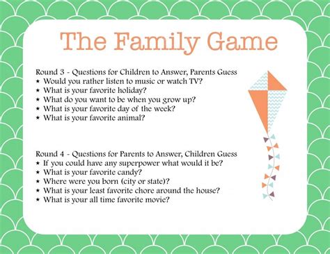 Family Fun: The Newlywed Game for Families - Mom it Forward | Newlywed game, Family reunion ...