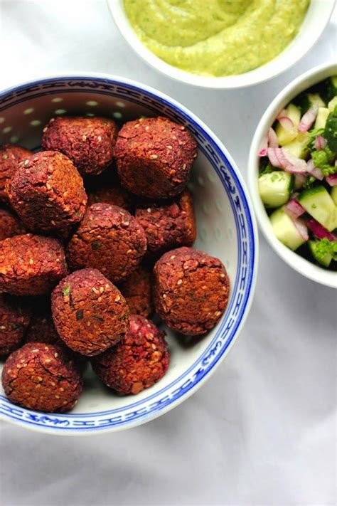 Nutty Baked Beetroot Falafels Happy Hearted Kithen Amazing