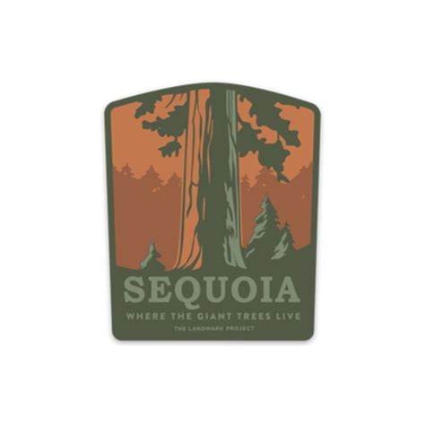 Sequoia National Park Sticker Sequoia Sequoia National Park Retro