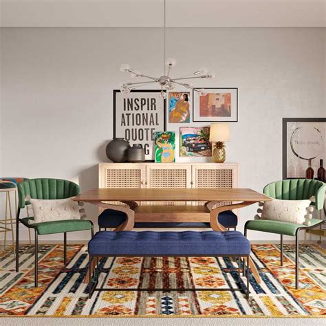 Eclectic Bohemian Global Dining Room Design By Havenly Interior