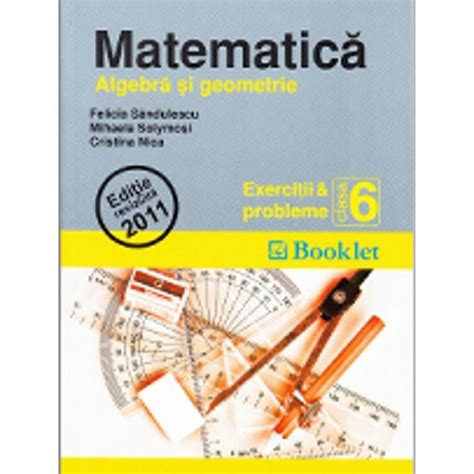 Matematica Cls 6 Exercitii Si Probleme Algebra Si Geometrie Felicia