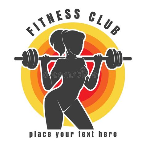 Fitness Club Or Gym Colorful Logo Stock Vector Illustration Of