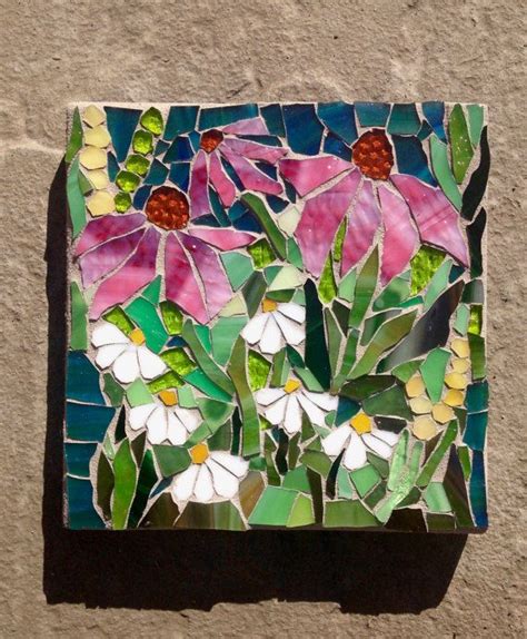 stained glass mosaic flower patterns glass designs