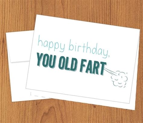 Happy Birthday You Old Fart Funny Birthday Cards 4bar