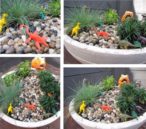 See more ideas about mini garden, miniature garden, miniature fairy gardens. Make a mini dinosaur garden with the kids | Bub Hub