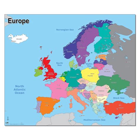 Free Printable Map Of Europe With Countries Map Of World