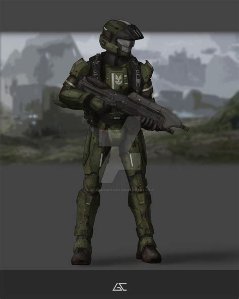 Halo Marine After War By Gc Conceptart On Deviantart