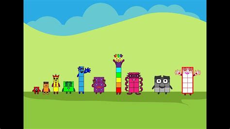 Numberblocks 1 10 Characters Drawing Adobe Illustrator Version