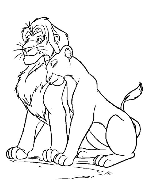 Coloring Page The Lion King 189 And Sarabi Coloring Home