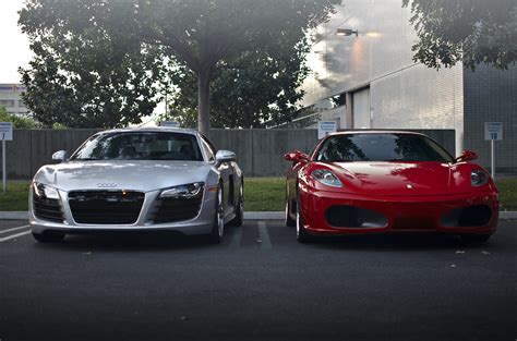 Cristiano ronaldo ferraris include 599 gto (costs $385,000, f430 (costs $300,000), and a 599 gtb fiorano (costs $310,000). Audi R8 vs Ferrari F430 | Audi R8 vs Ferrari F430 | Flickr