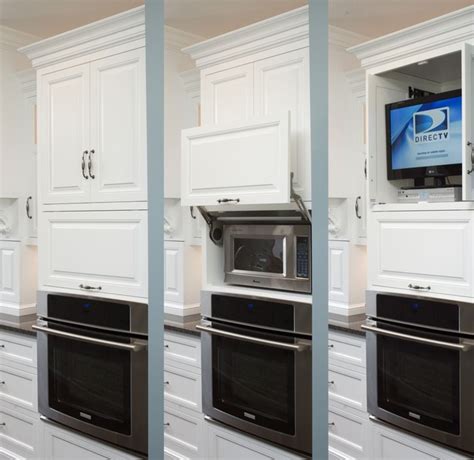 Yellow has a vibrant look that immediately adds a sense of attention to. Formal white kitchen with blue island - Mullet Cabinet ...