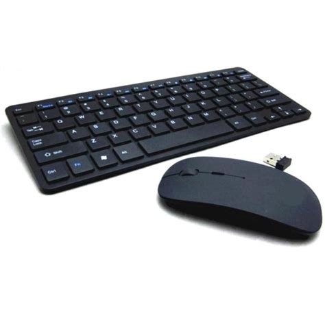 24g Wireless Keyboard And Mouse Kit Keypad Ultraslim For Pc Laptop