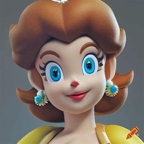 Portrait Of Princess Daisy In High Resolution 4k Detail With Mattel Enhancement On Craiyon