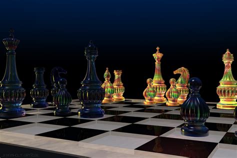 3d Art Chess By Johan Framhout