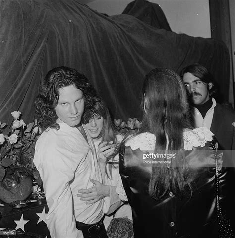 American Musician And Singer Jim Morrison And Pamela Courson Embrace