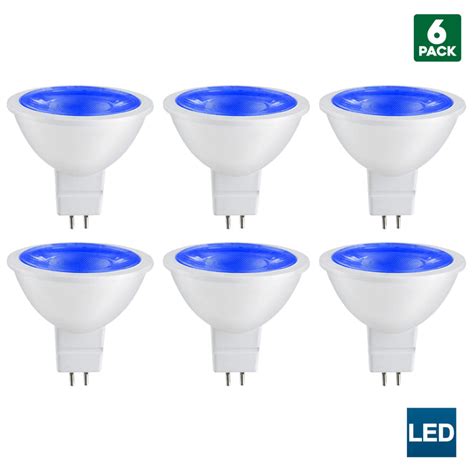 Sunlite Mr16 Blue Led Bulb 12 Volt 3 Watt 90 Lumens Gu53 Base 30