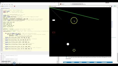 Pygame Week 1 Drawing Shapes Youtube