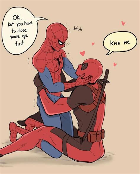 i want to post some spideypool smut but i m not sure if i should but this is so cute art isnt