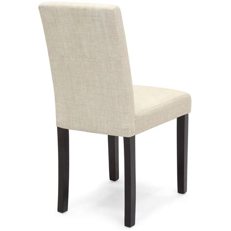 Best Choice Products Set Of Fabric Parsons Dining Chairs Beige