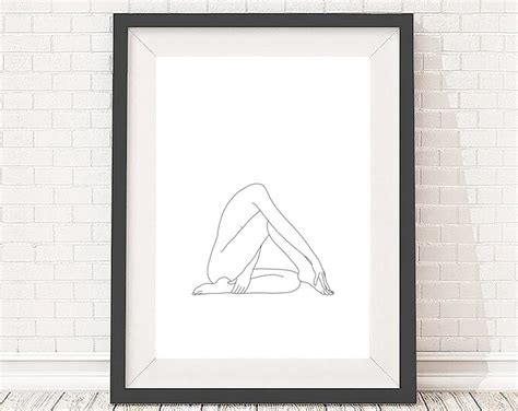 Minimal Figurative Line Drawings By The By TheColourStudyShop