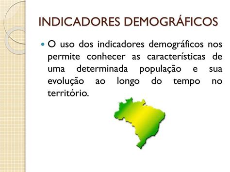 O Que São Indicadores Demográficos