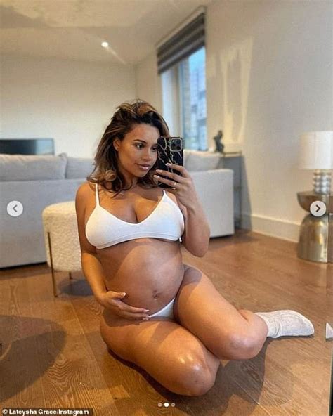 Pregnant Lateysha Grace Flaunts Her Blossoming Baby Bump And Her